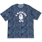 WILD LEOPARD PATTERN COLLEGE RELAXED FIT TEE MENS