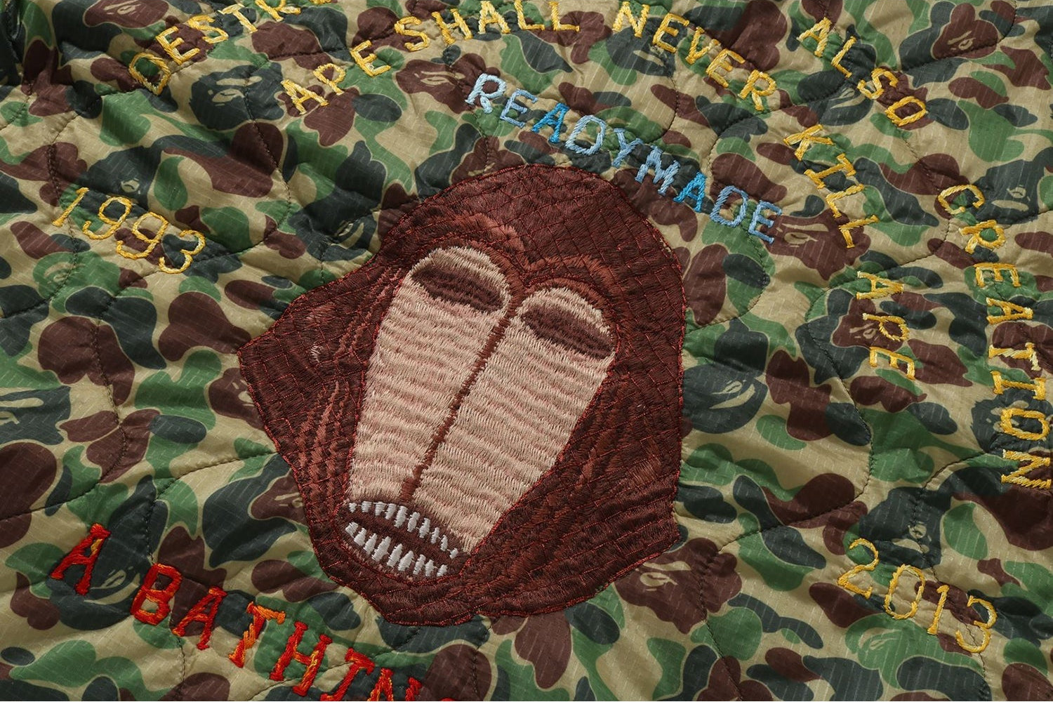 BAPE X READYMADE ABC CAMO VIETNAM JACKET MENS